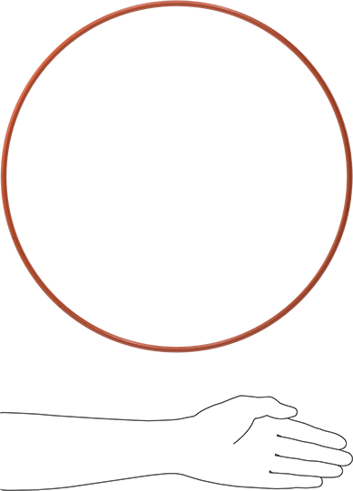 Yüksek Sıcaklık Yumuşak Silikon O-Ring, 1/4 Kesirli Genişlik, Dash Numarası 461