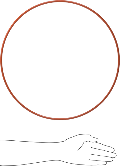 Yüksek Sıcaklık Yumuşak Silikon O-Ring, 1/4 Kesirli Genişlik, Dash Numarası 462