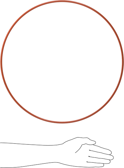 Yüksek Sıcaklık Yumuşak Silikon O-Ring, 1/4 Kesirli Genişlik, Dash Numarası 464