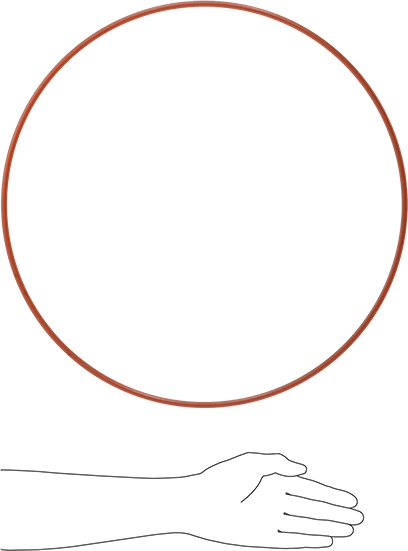 Yüksek Sıcaklık Yumuşak Silikon O-Ring, 1/4 Kesirli Genişlik, Dash Numarası 465