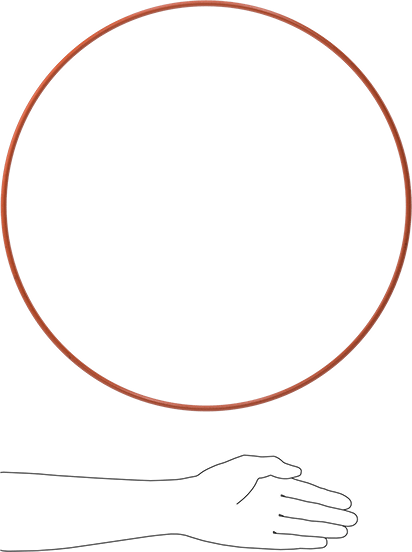 Yüksek Sıcaklık Yumuşak Silikon O-Ring, 1/4 Kesirli Genişlik, Dash Numarası 466