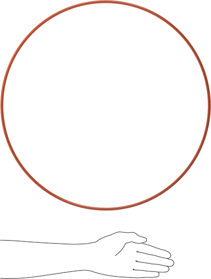 Yüksek Sıcaklık Yumuşak Silikon O-Ring, 1/4 Kesirli Genişlik, Dash Numarası 468