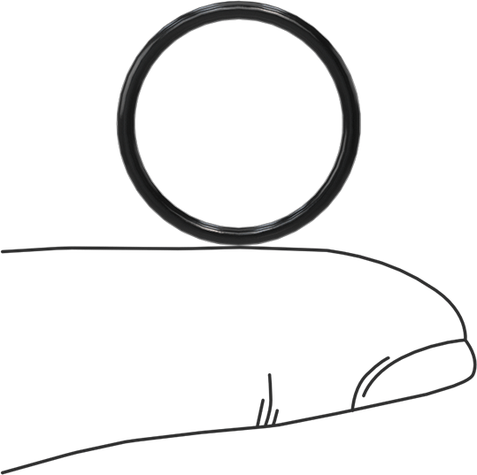 Yağa Dayanıklı Yumuşak Buna-N O-Rings, 1.5 mm Genişlik, 17 mm İç Çap