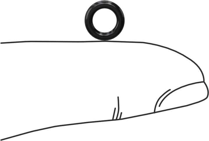 Yağa Dayanıklı Yumuşak Buna-N O-Rings, 1.5 mm Genişlik, 4.5 mm İç Çap