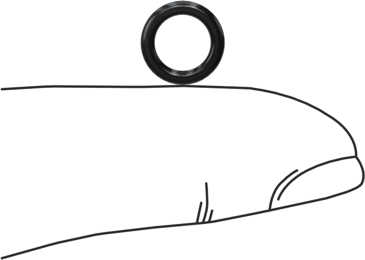 Yağa Dayanıklı Yumuşak Buna-N O-Rings, 1.5 mm Genişlik, 6 mm İç Çap