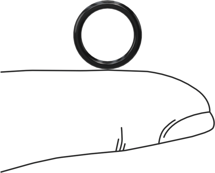 Yağa Dayanıklı Yumuşak Buna-N O-Rings, 1.5 mm Genişlik, 9.5 mm İç Çap