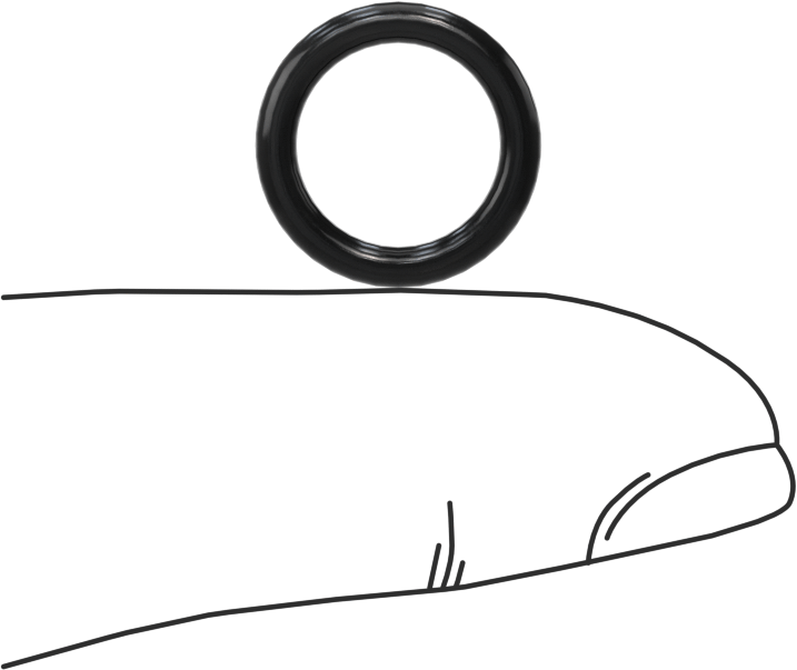 Yağa Dayanıklı Yumuşak Buna-N O-Rings, 2 mm Genişlik, 10 mm İç Çap