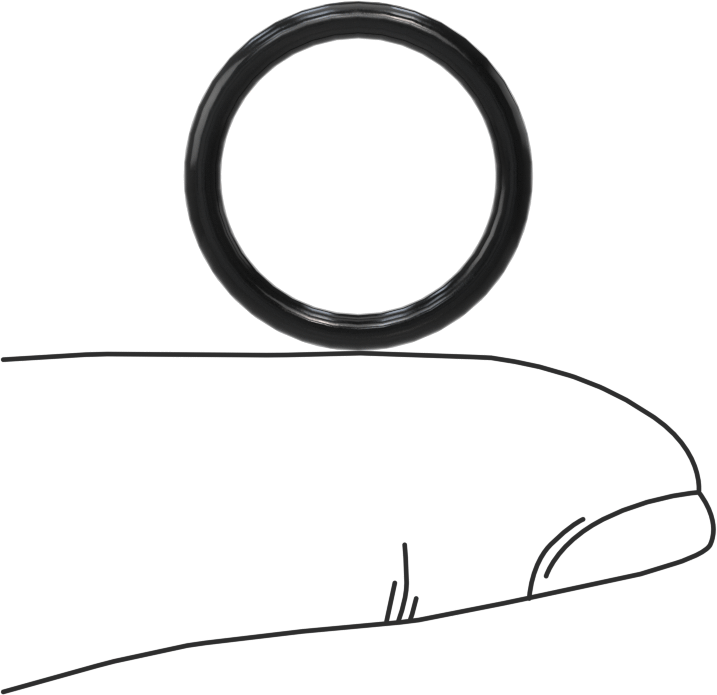 Yağa Dayanıklı Yumuşak Buna-N O-Rings, 2 mm Genişlik, 15 mm İç Çap