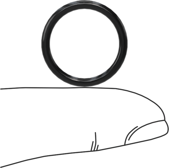 Yağa Dayanıklı Yumuşak Buna-N O-Rings, 2 mm Genişlik, 16 mm İç Çap