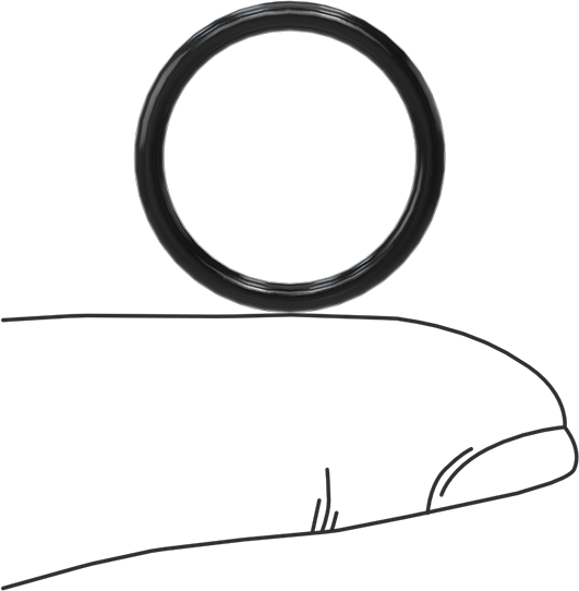 Yağa Dayanıklı Yumuşak Buna-N O-Rings, 2 mm Genişlik, 17 mm İç Çap