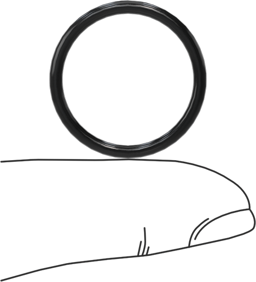 Yağa Dayanıklı Yumuşak Buna-N O-Rings, 2 mm Genişlik, 20 mm İç Çap