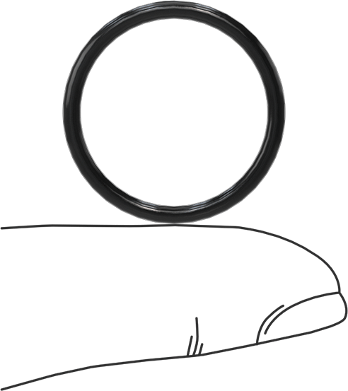 Yağa Dayanıklı Yumuşak Buna-N O-Rings, 2 mm Genişlik, 21 mm İç Çap