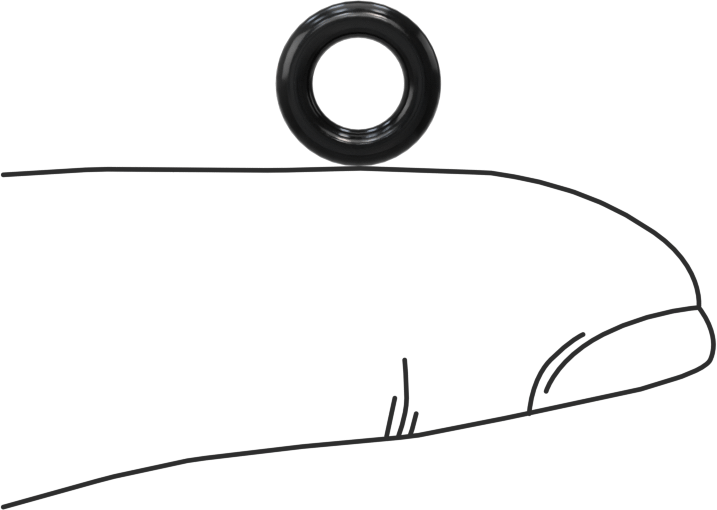 Yağa Dayanıklı Yumuşak Buna-N O-Rings, 2 mm Genişlik, 5 mm İç Çap