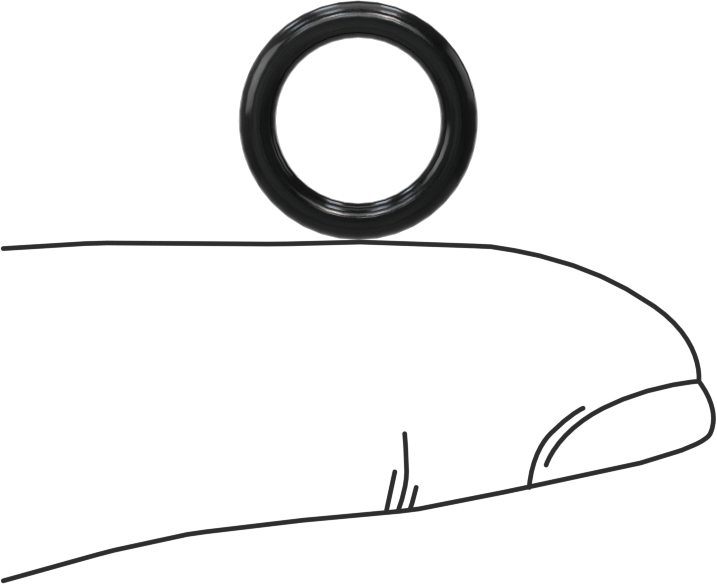 Yağa Dayanıklı Yumuşak Buna-N O-Rings, 2 mm Genişlik, 9 mm İç Çap