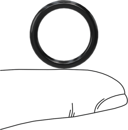 Yağa Dayanıklı Yumuşak Buna-N O-Rings, 2.5 mm Genişlik, 16 mm İç Çap