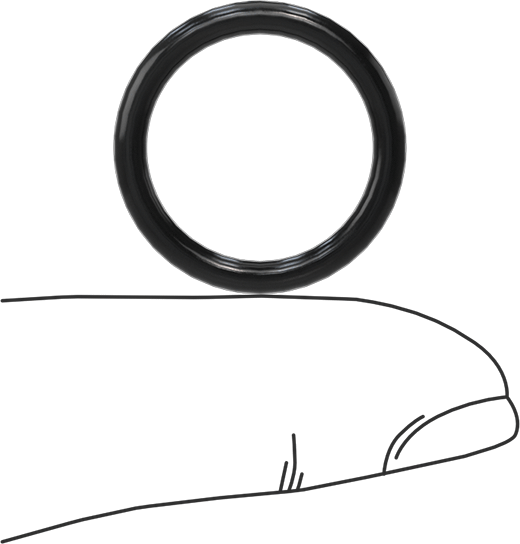 Yağa Dayanıklı Yumuşak Buna-N O-Rings, 2.5 mm Genişlik, 17 mm İç Çap