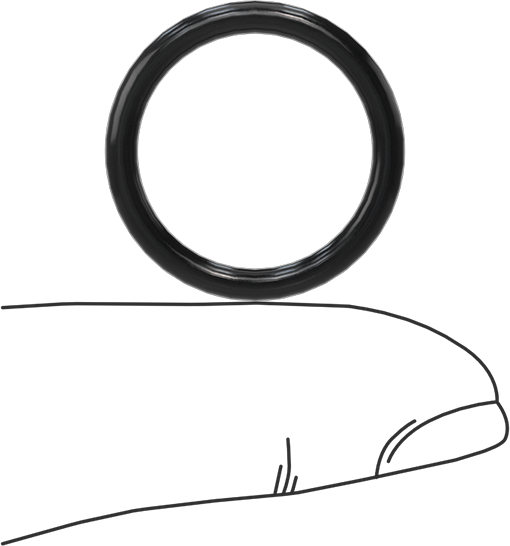 Yağa Dayanıklı Yumuşak Buna-N O-Rings, 2.5 mm Genişlik, 18 mm İç Çap