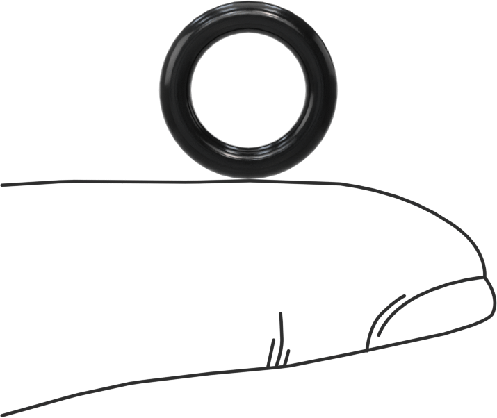 Yağa Dayanıklı Yumuşak Buna-N O-Rings, 2.5 mm Genişlik, 9 mm İç Çap