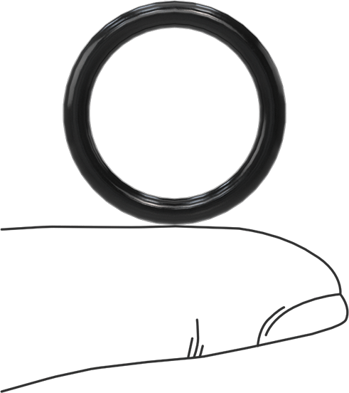 Yağa Dayanıklı Yumuşak Buna-N O-Rings, 3 mm Genişlik, 19 mm İç Çap