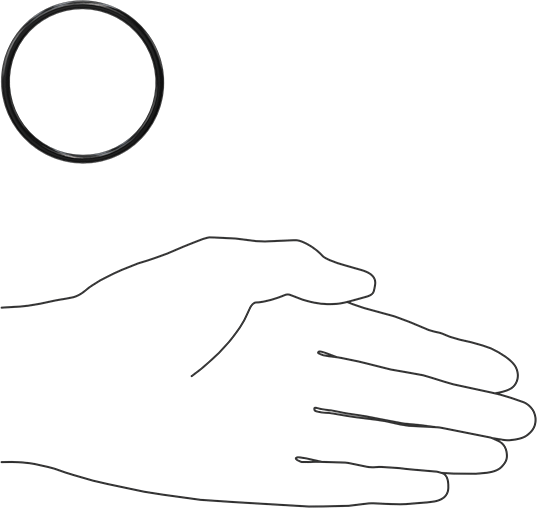 Yağa Dayanıklı Yumuşak Buna-N O-Rings, 3 mm Genişlik, 50 mm İç Çap