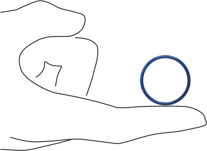 Yağa Dayanıklı Metal ve X-Ray Algılanabilir O-Ring, Buna-N, 1/16 Kesirli Genişlik, Dash Numarası 022