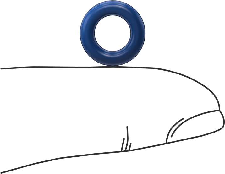 Yağa Dayanıklı Metal ve X-Ray Algılanabilir O-Ring, Buna-N, 3/32 Kesirli Genişlik, Dash Numarası 108