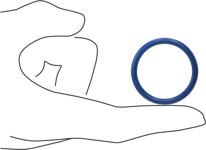 Yağa Dayanıklı Metal ve X-Ray Algılanabilir O-Ring, Buna-N, 1/8 Kesirli Genişlik, Dash Numarası 218