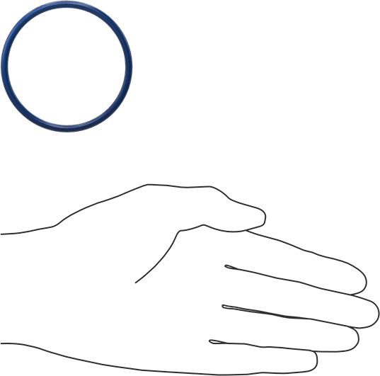 Yağa Dayanıklı Metal ve X-Ray Algılanabilir O-Ring, Buna-N, 1/8 Kesirli Genişlik, Dash Numarası 228