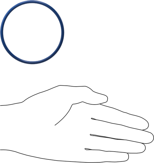 Yağa Dayanıklı Metal ve X-Ray Algılanabilir O-Ring, Buna-N, 1/8 Kesirli Genişlik, Dash Numarası 232