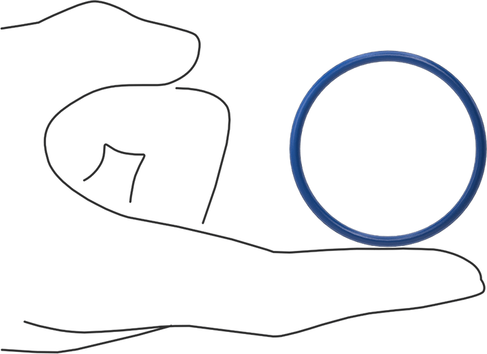 Yağa Dayanıklı Metal ve X-Ray Algılanabilir O-Ring, Buna-N, 3/32 Kesirli Genişlik, Dash Numarası 131