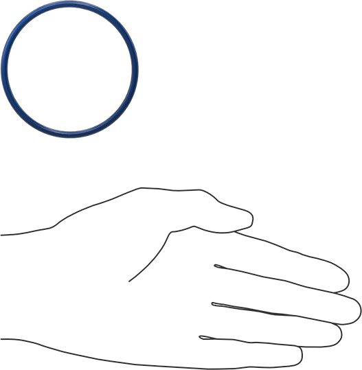 Yağa Dayanıklı Metal ve X-Ray Algılanabilir O-Ring, Buna-N, 1/8 Kesirli Genişlik, Dash Numarası 230