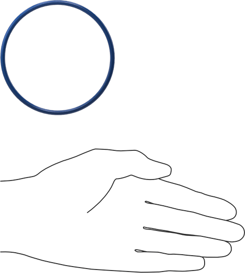 Yağa Dayanıklı Metal ve X-Ray Algılanabilir O-Ring, Buna-N, 1/8 Kesirli Genişlik, Dash Numarası 235