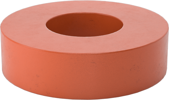 Kare Profilli Yüksek Sıcaklık Silikon O-Ring, 1/16 Kesirli Genişlik, Dash Numarası 006