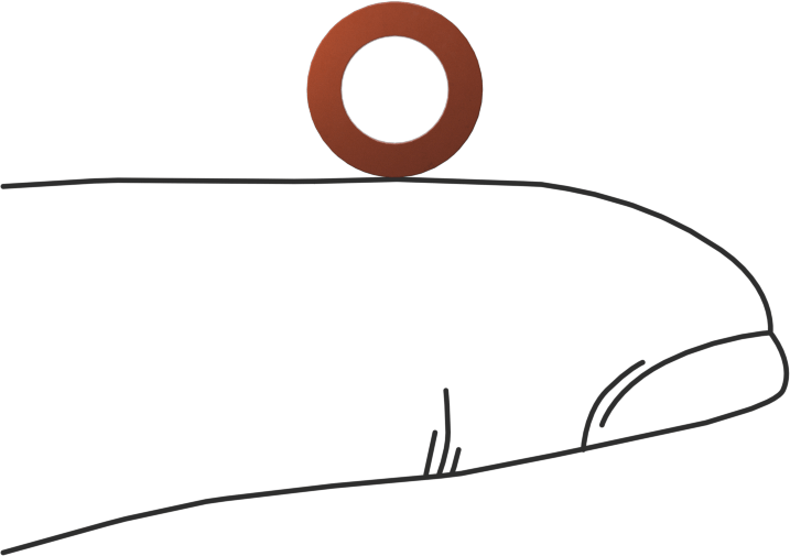 Kare Profilli Yüksek Sıcaklık Silikon O-Ring, 1/16 Kesirli Genişlik, Dash Numarası 009