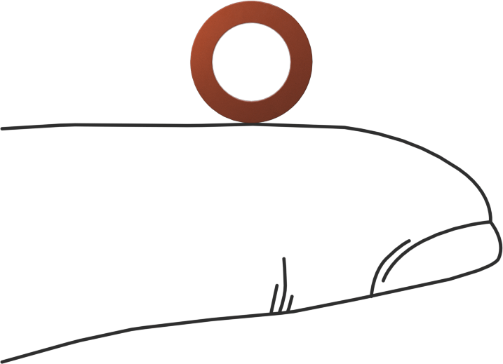 Kare Profilli Yüksek Sıcaklık Silikon O-Ring, 1/16 Kesirli Genişlik, Dash Numarası 010