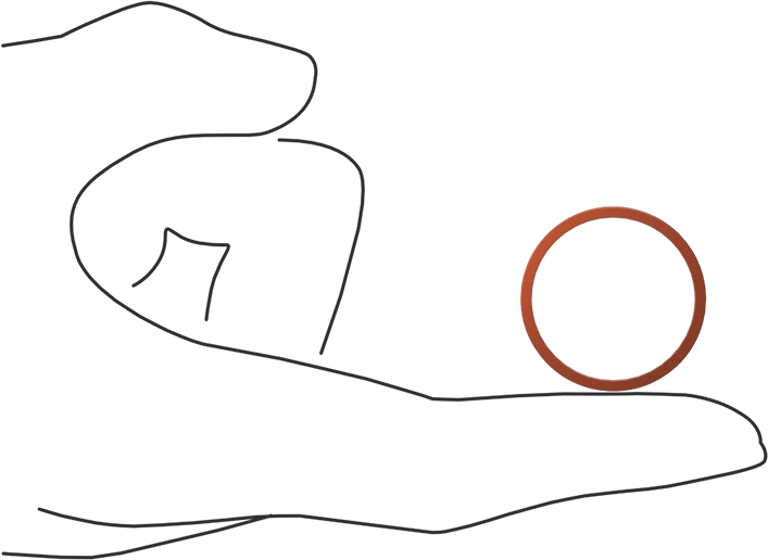 Kare Profilli Yüksek Sıcaklık Silikon O-Ring, 1/16 Kesirli Genişlik, Dash Numarası 022