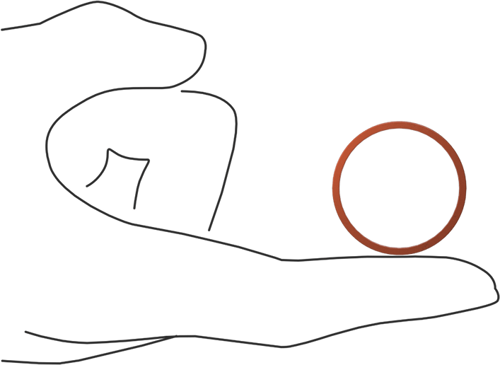 Kare Profilli Yüksek Sıcaklık Silikon O-Ring, 1/16 Kesirli Genişlik, Dash Numarası 024