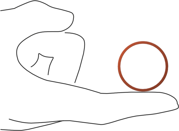 Kare Profilli Yüksek Sıcaklık Silikon O-Ring, 1/16 Kesirli Genişlik, Dash Numarası 025