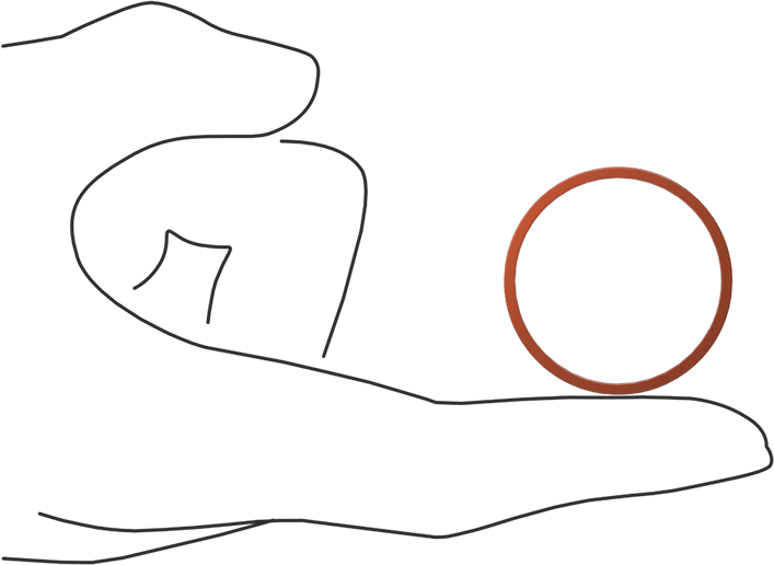 Kare Profilli Yüksek Sıcaklık Silikon O-Ring, 1/16 Kesirli Genişlik, Dash Numarası 026