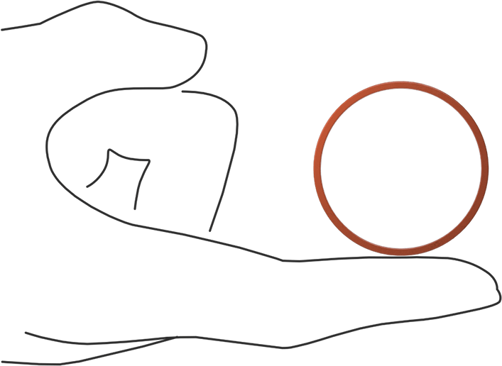 Kare Profilli Yüksek Sıcaklık Silikon O-Ring, 1/16 Kesirli Genişlik, Dash Numarası 029