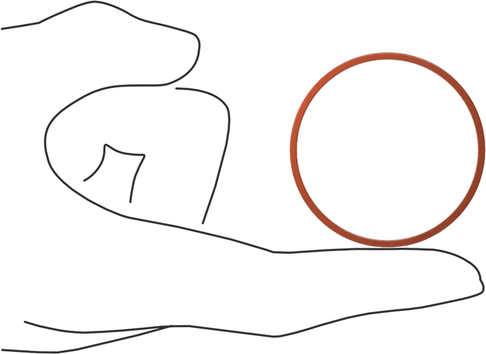 Kare Profilli Yüksek Sıcaklık Silikon O-Ring, 1/16 Kesirli Genişlik, Dash Numarası 031