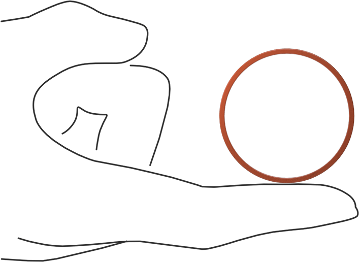 Kare Profilli Yüksek Sıcaklık Silikon O-Ring, 1/16 Kesirli Genişlik, Dash Numarası 030