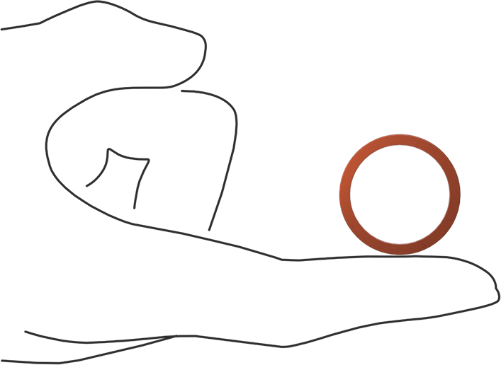 Kare Profilli Yüksek Sıcaklık Silikon O-Ring, 3/32 Kesirli Genişlik, Dash Numarası 119