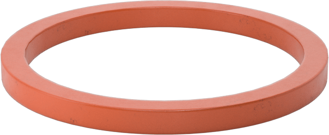 Kare Profilli Yüksek Sıcaklık Silikon O-Ring, 3/32 Kesirli Genişlik, Dash Numarası 123