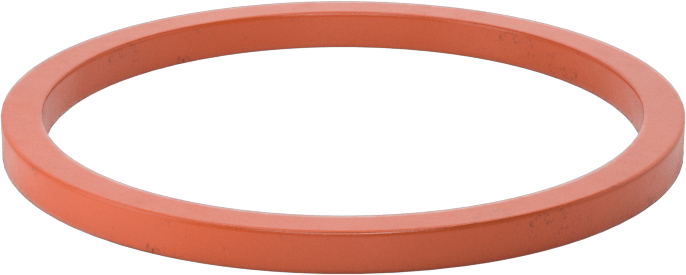 Kare Profilli Yüksek Sıcaklık Silikon O-Ring, 3/32 Kesirli Genişlik, Dash Numarası 128