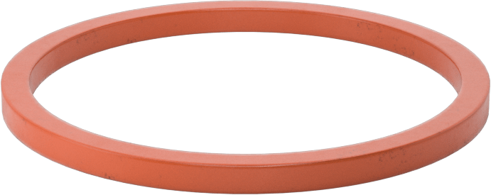 Kare Profilli Yüksek Sıcaklık Silikon O-Ring, 3/32 Kesirli Genişlik, Dash Numarası 129