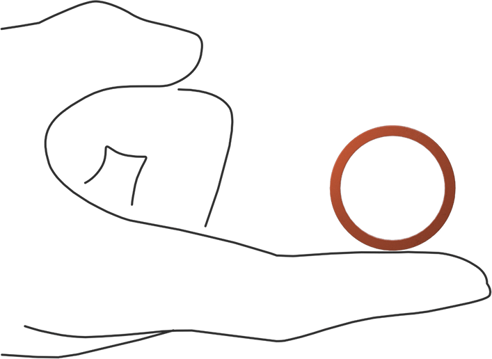 Kare Profilli Yüksek Sıcaklık Silikon O-Ring, 3/32 Kesirli Genişlik, Dash Numarası 120