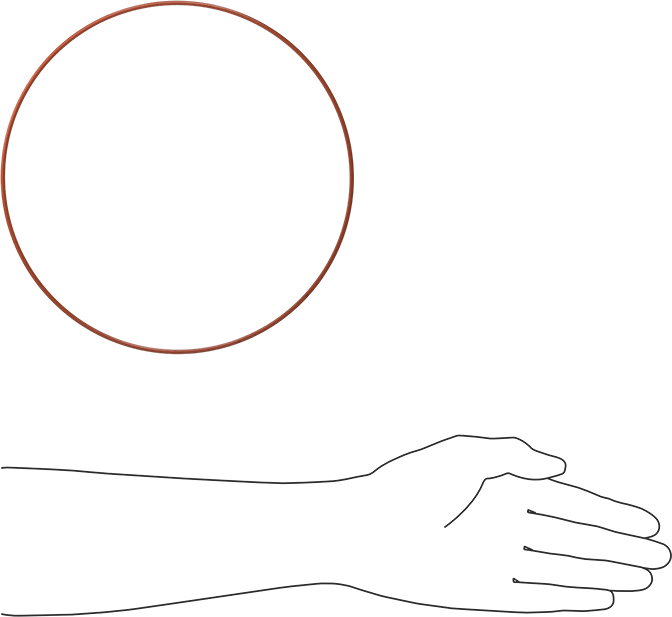 Kare Profilli Yüksek Sıcaklık Silikon O-Ring, 3/32 Kesirli Genişlik, Dash Numarası 173