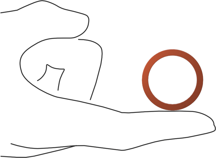 Kare Profilli Yüksek Sıcaklık Silikon O-Ring, 1/8 Kesirli Genişlik, Dash Numarası 215