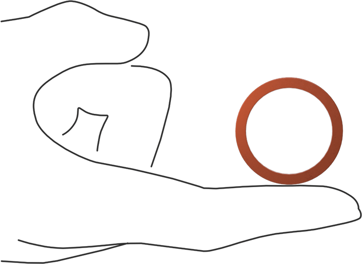 Kare Profilli Yüksek Sıcaklık Silikon O-Ring, 1/8 Kesirli Genişlik, Dash Numarası 216